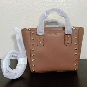 NWT Michael Kors Sandrine Stud Small Crossbody